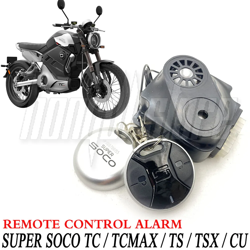 

Подходит для SUPER SOCO TC/TCMAX/TS/TSX/CU, пульт дистанционного управления с сигнализацией, противоугонная кнопка запуска одной кнопкой, оригинальные аксессуары