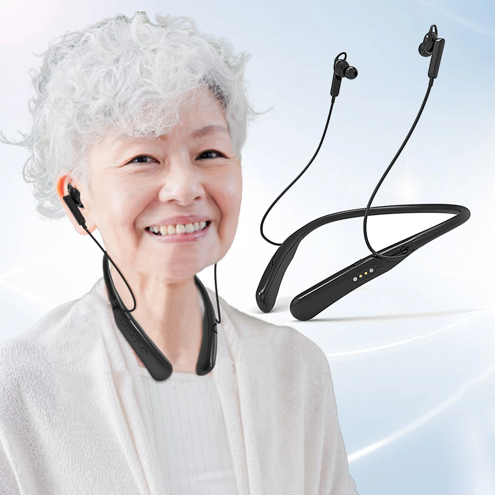 Слуховые аппараты Bluetooth для глухоты перезаряжаемые шейные слуховой аппарат