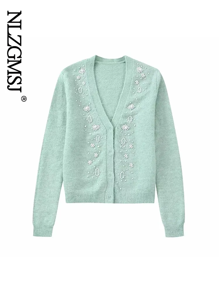 

Кардиган женский зимний с длинным рукавом и V-образным вырезом