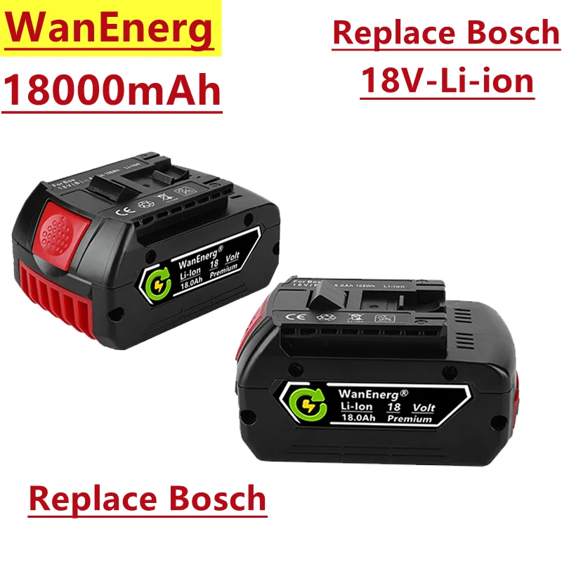 

Batterie lithium-ion 18V, 18.0ah, Rechargeable, pour perceuse électrique Bosch, BAT609, BAT609G, BAT618, BAT618G, BAT614