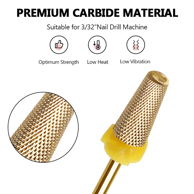 5 в 1 керамическая Вольфрамовая карбидная фреза для ногтей электрические