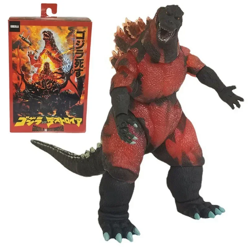 Фото Фигурка героя фильма NECA 1995 Red Fire Godzilla burn, артикулированная, ПВХ, подарок для детей, 18 см №1