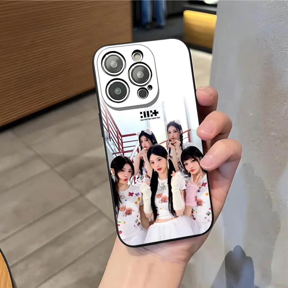 Фото Чехол для телефона KPOP I-ILLIT для iPhone 17 Air 16 E Pro Max 15 14 13 Mini 12 Pro 11 XS Max 7 8 Plus, черный, мягкий. №3