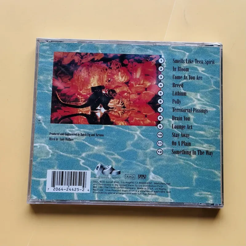 Классический CD-альбом Nirvana Nevermind для любителей музыки, бесплатная доставка (art.: 3920dc07f03f2) - 3920dc07f03f2