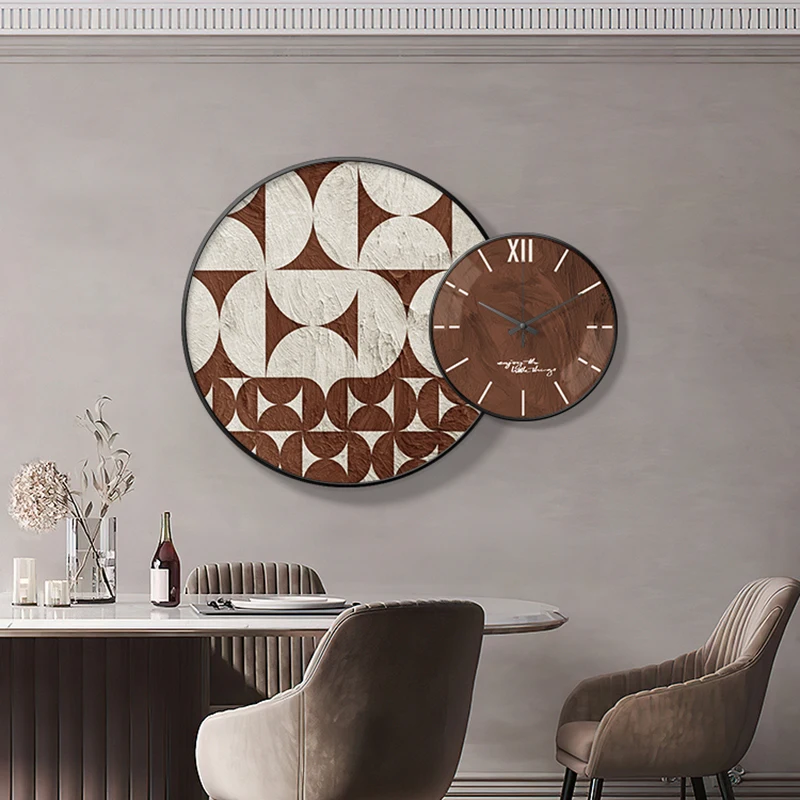 

Modern Wall Clocks Living Room Metal Aesthetic Unique Creative Fashion Round Designer Wall Clock Hall Reloj Pared Home Decor