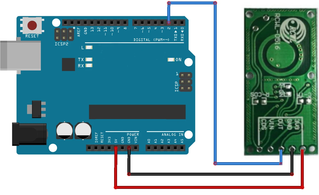 Модуль переключателя датчика радара допплера 20 шт./лот RCWL-0516 для Arduino RCmall - купить