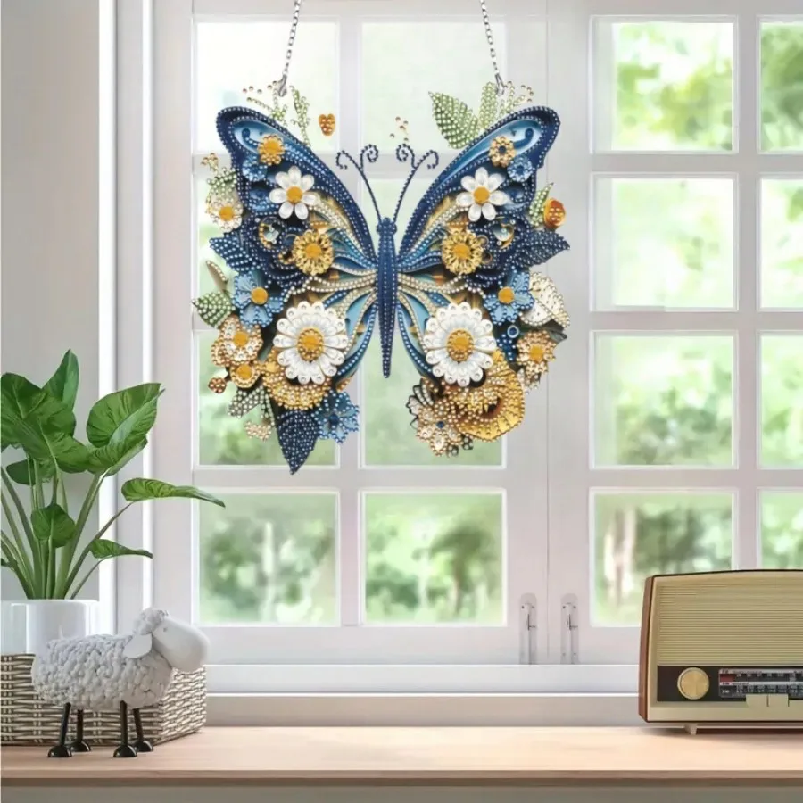 Набор Для Алмазной Живописи сделай Сам С Цветами И Бабочками Декоративная