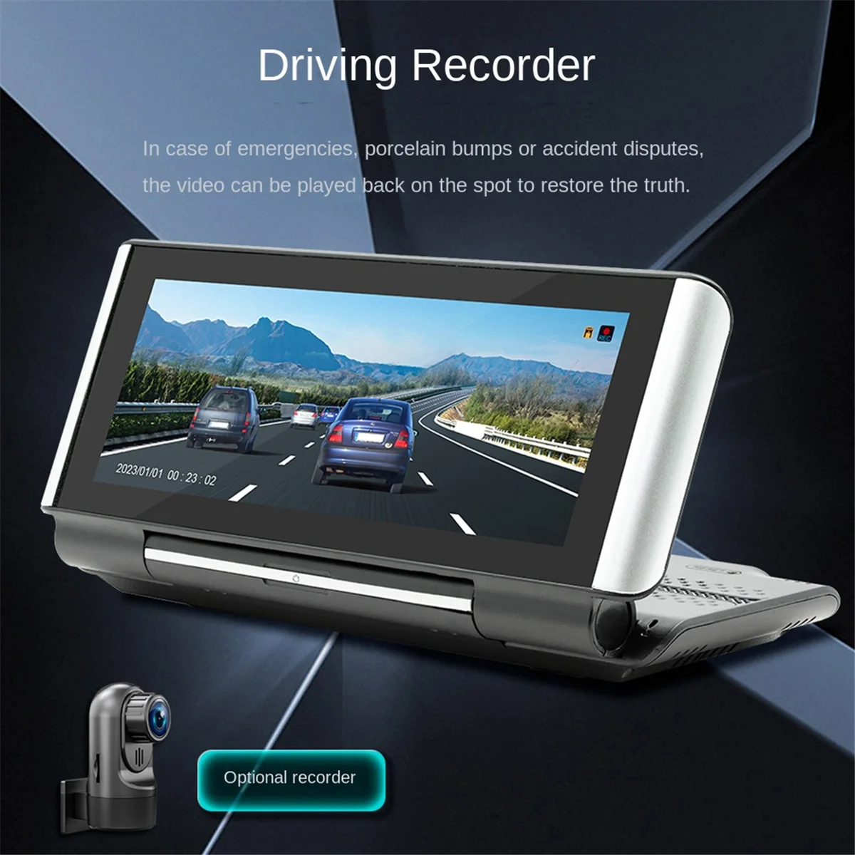 B5370 Автомобильный видеорегистратор Carplay GPS HUD Универсальный