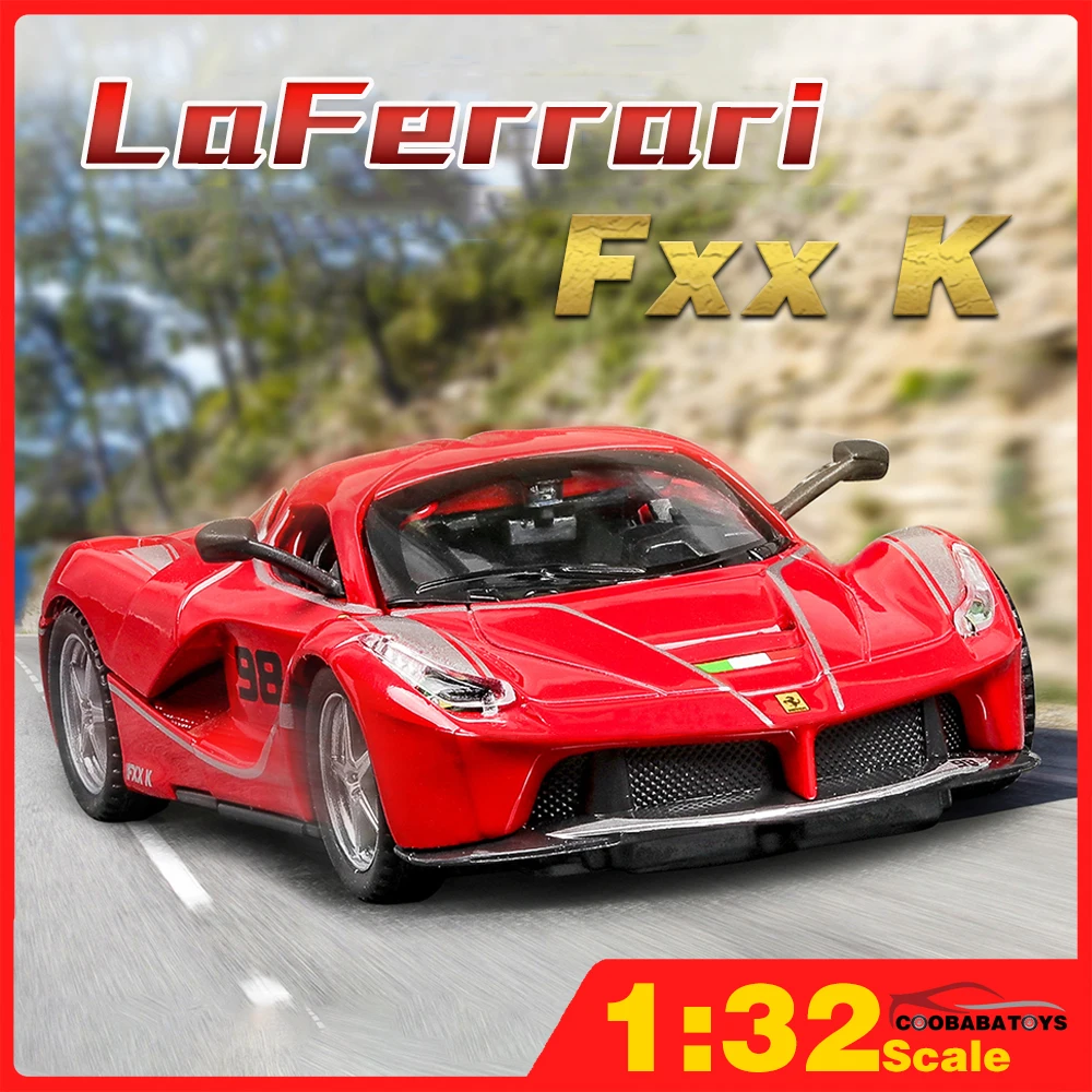 

Scale 1/32 LaFerrari FxxK 488 Supercar Metal Diecast Alloy Toy Cars Models For Boys Children Kids Vehicles Hobbies Collection