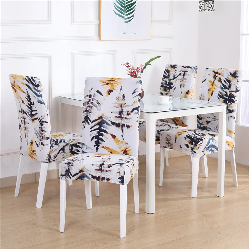 

Tropical Floral Chair Cover Spandex Chair Cover for Living Room Elastic Chair Cover Anti-fouling Office Chair Home Decorations