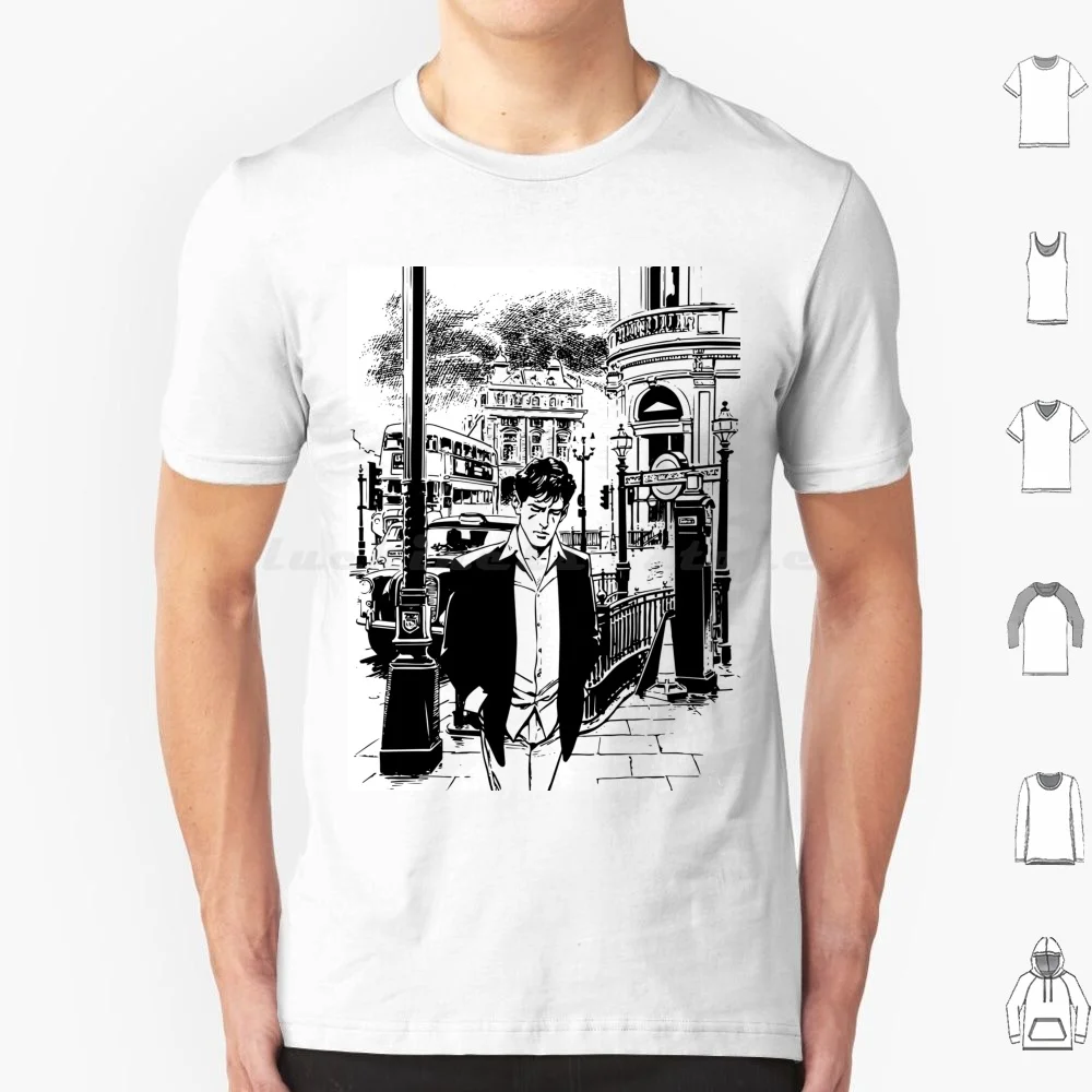 

Dylan Dog T Shirt Cotton Men Women Diy Print Dylan Dog Stano Comics Italian Groucho Marx Bonelli Cult Horror Nerd Vintage B