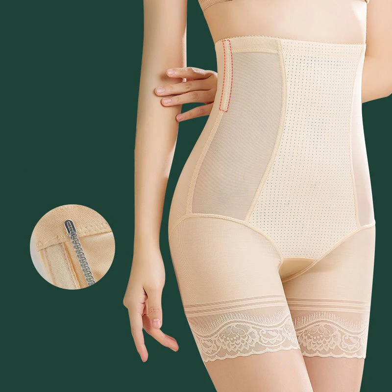

Summer Women's Underwear Sexy Lace Bodysuit Women Breathable Control Panties High Waist Briefs Female Body Shaper Waist Binder