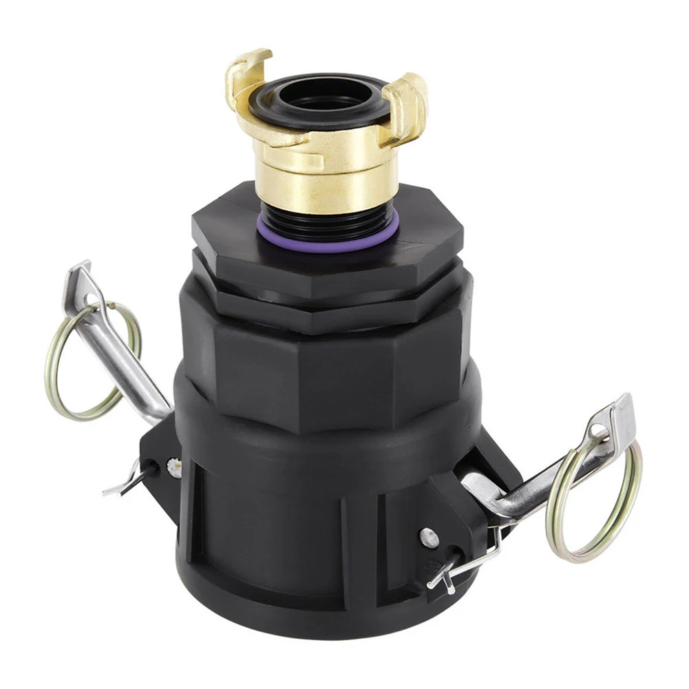 

Garden Water Connectors IBC Adapter 2inch Socket Quick Connect Coupling PP Brass For GeKa System Compatible Outdoor Rain Barrels
