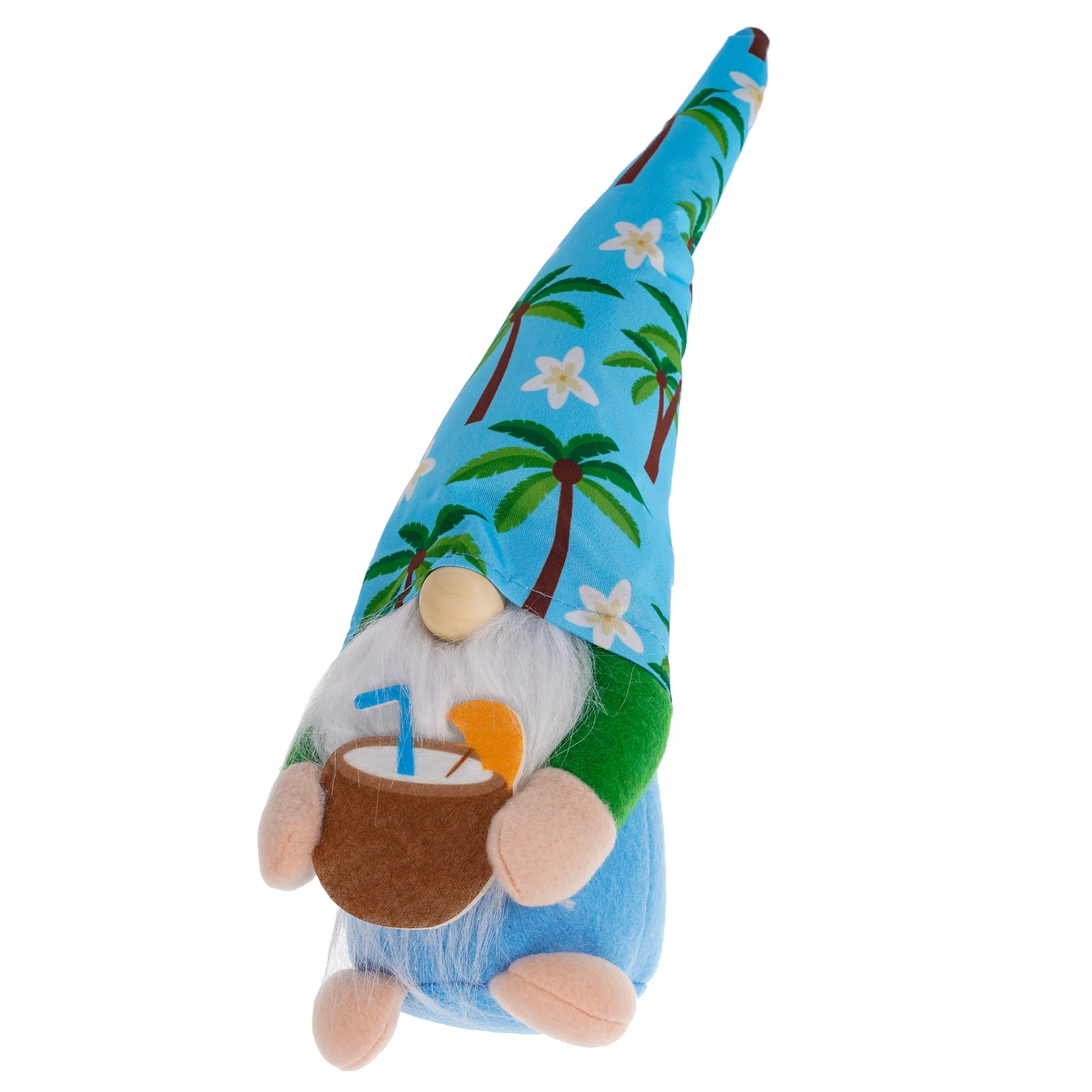 

Summer Gnome Ornament Festival Decors Plush Tiered Tray Elf Dwarf Figurine Home Decorative