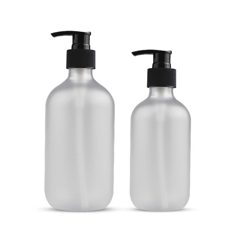 

300ml/500ml Bathroom Shampoo Shower Gel Bottle Refillable Soap Plastic Dispenser