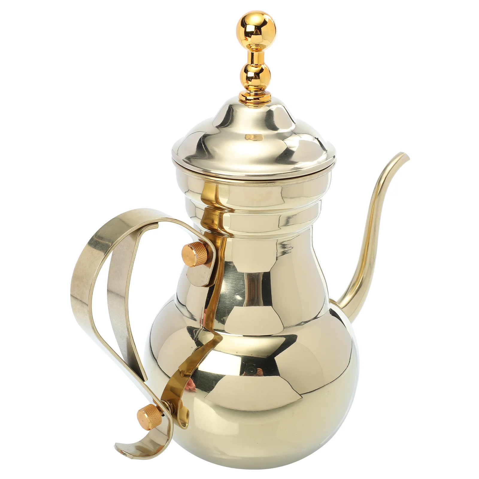 

Arabic Coffee Pot Stainless Steel Kettle Hand Brewing Decorative Tea Delicate Filter Exquisite Pouring Espresso Tamper Station