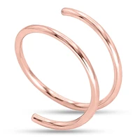 double nose ring hoop for single piercing 14k gold filled or sterling silver spiral twist nose hoop for women girls summer