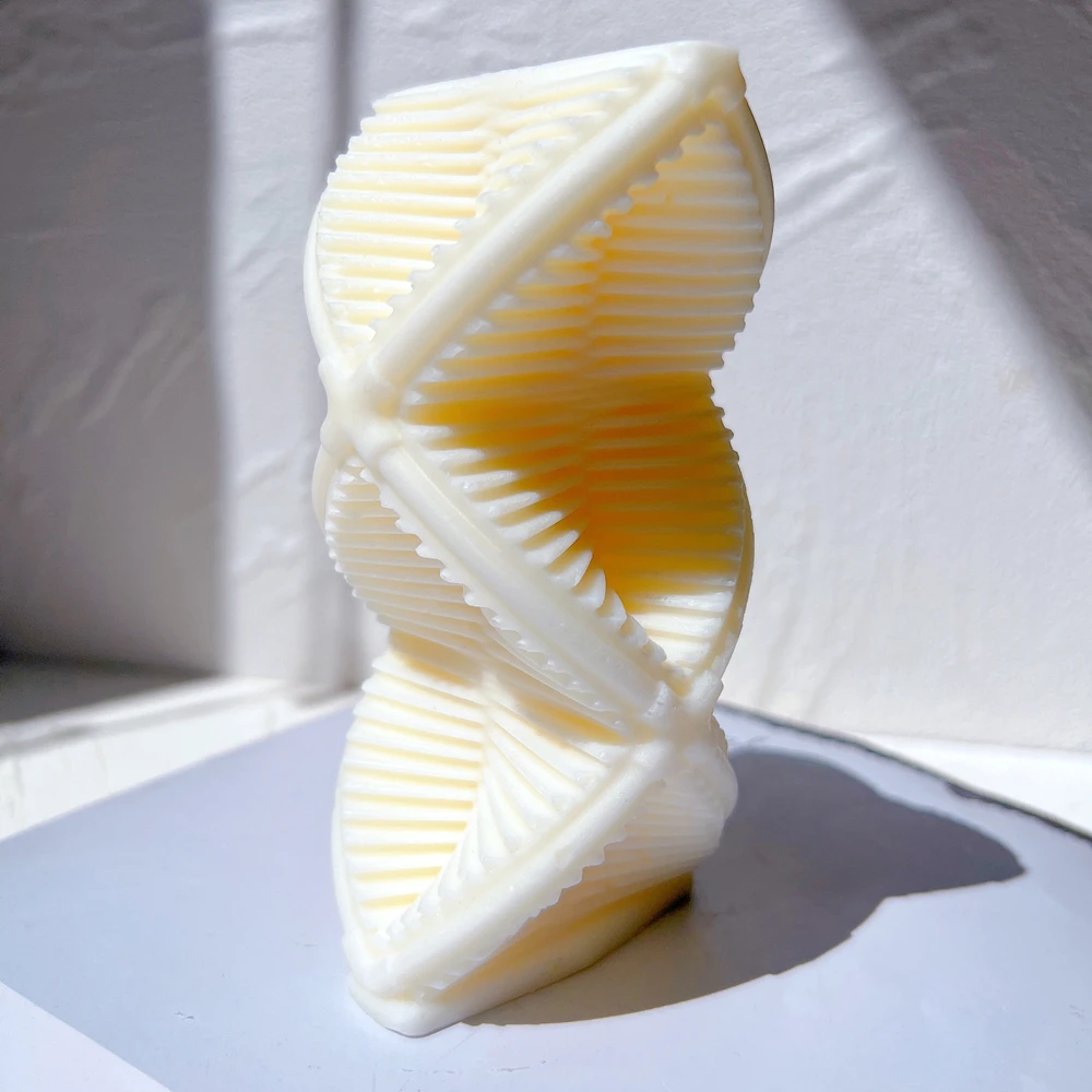 

Stairs Stripe Candle Molds Soy Wax Wave Twirl Spiral Step Silicone Mould Geometric Abstract Decorative Gift