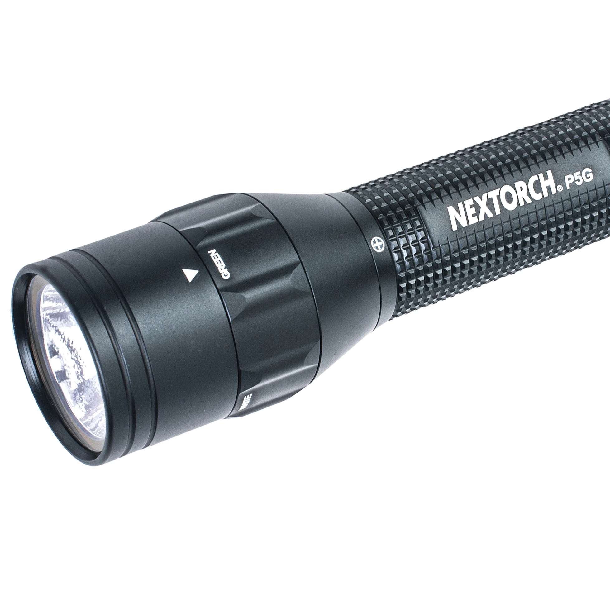 Фото NEXTORCH P5G Reddot Winner Torch Двухцветный светодиодный фонарик Белый и зеленый источник света USB Перезаряжаемый охотничий фонарик №1