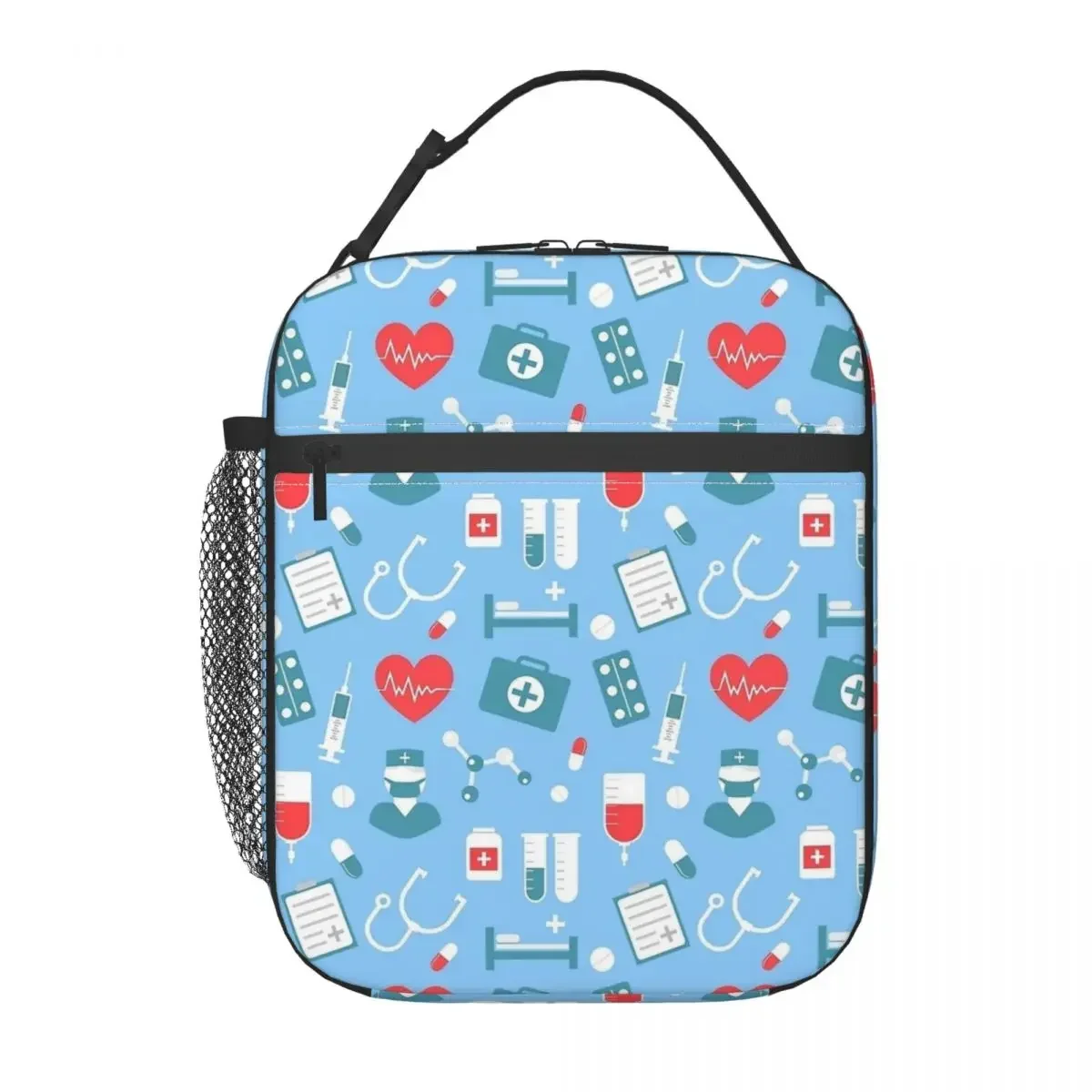 Симпатичная сумка-тоут для ланча с рисунком медсестры Merch изолированная сумка