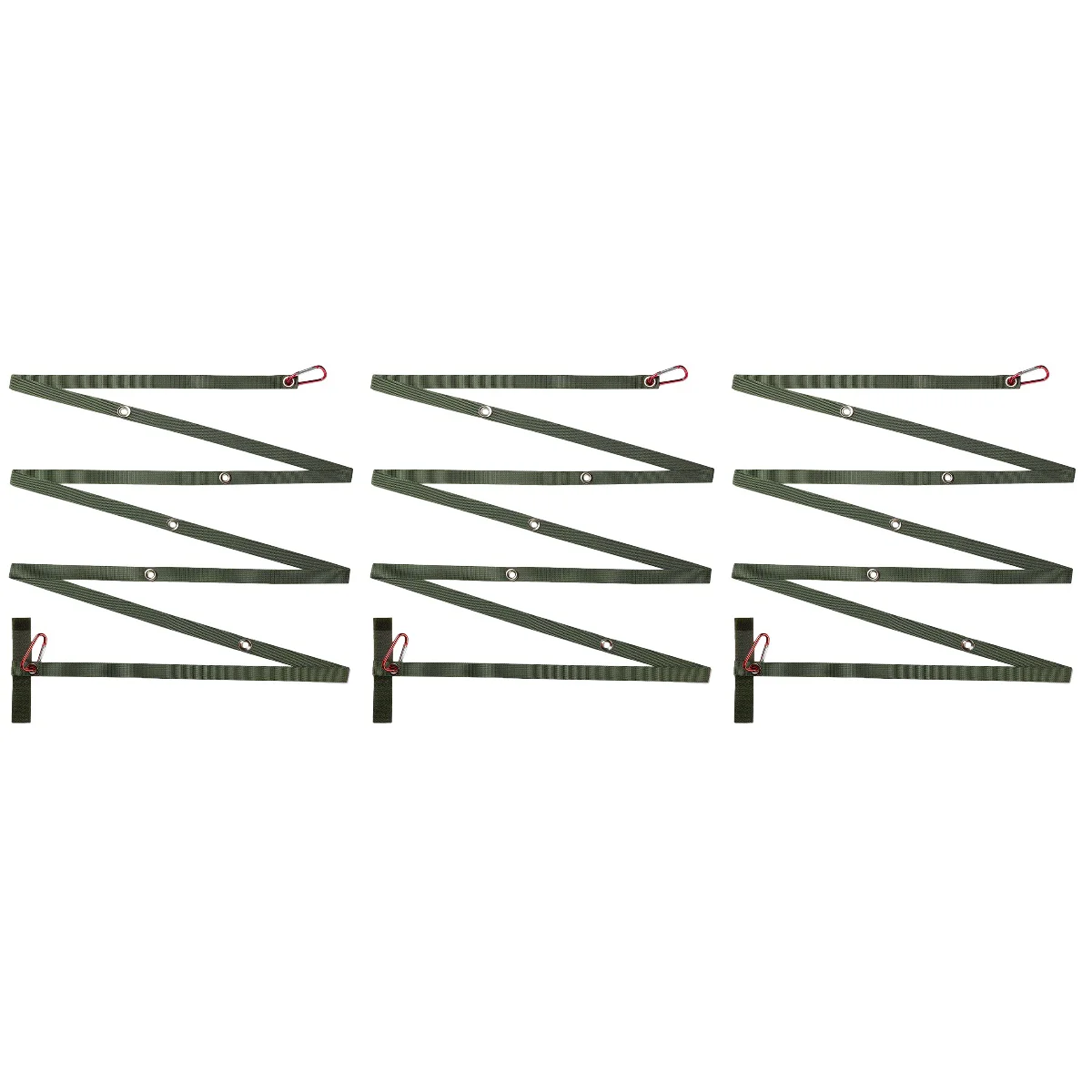 

3 Sets For Laundry Clothesline Outdoor Foldable Portable Tent Hanging Clothesline for Tent Picnic Camping