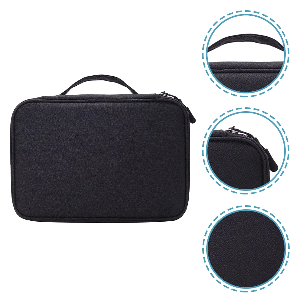 

Travel Carry Pouch Anti Scratches Double Layer Carry Bag Electronic Organizer for Office Home Travel