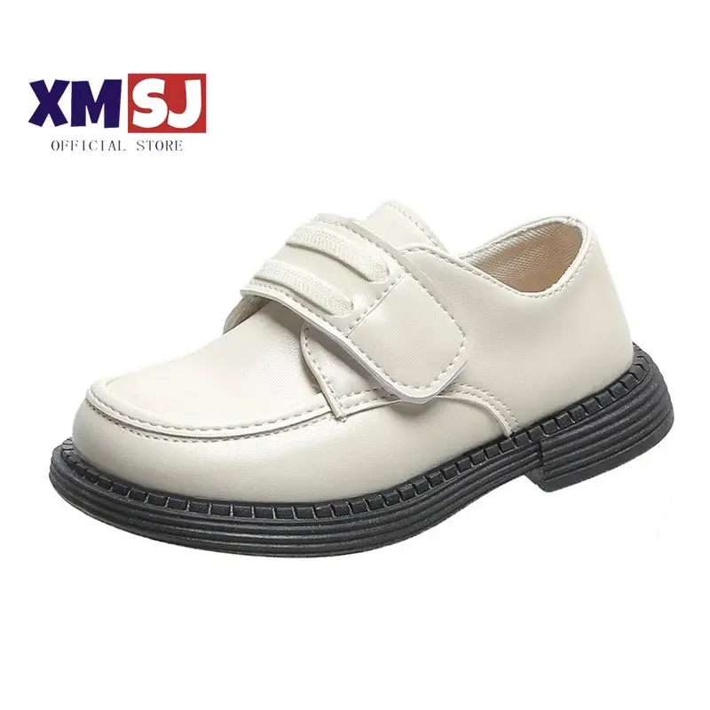 

Children Leather Shoes Solid Color All-match Sewing All-match Casual Boys Girls Flat Shoe 21-30 Infant Fashion Spring Kids Shoe