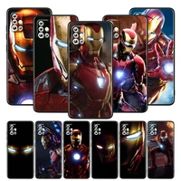 marvel iron man hot for samsung galaxy a52s a72 a71 a52 a51 a12 a32 a21s 4g 5g funda soft tpu black phone case capa cover shell