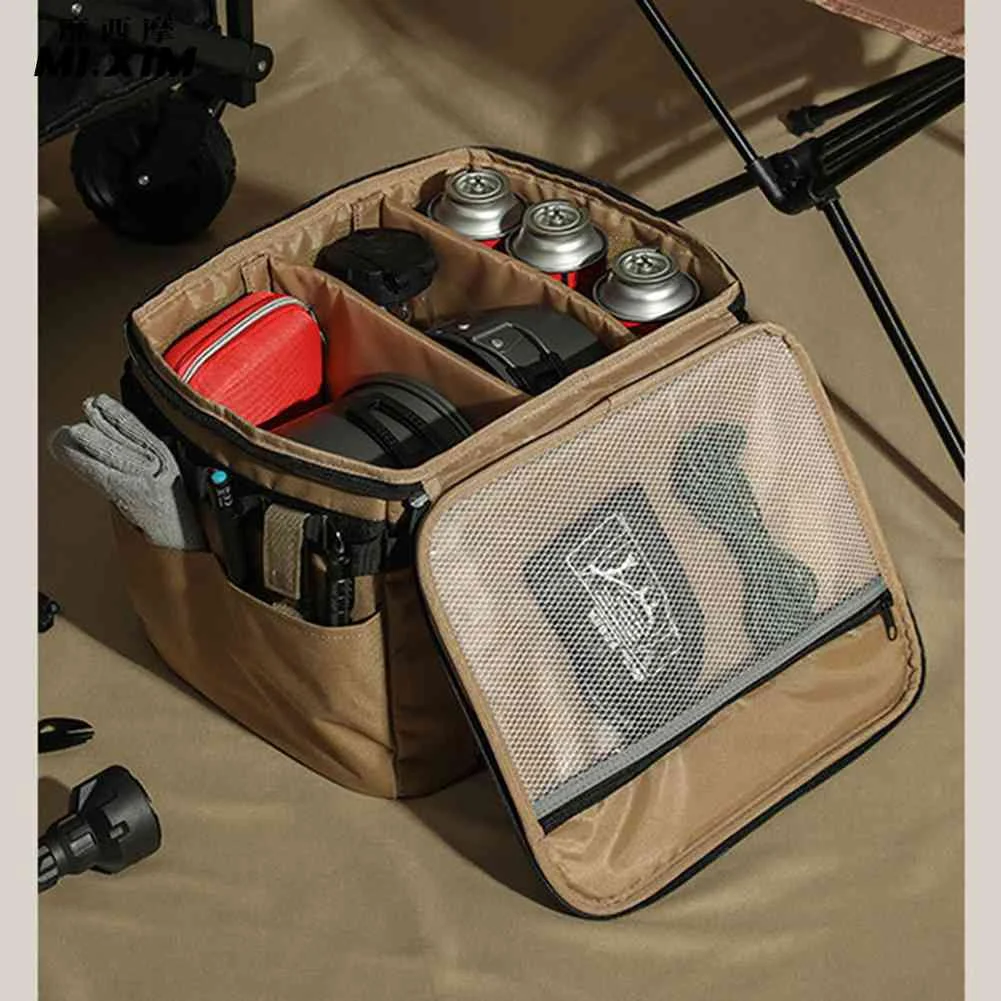 

Large Capacity Picnic Cutlery Pack Built-in Compartment Multifunctional Camping Equipment Storage Bag for Outdoor Picnic