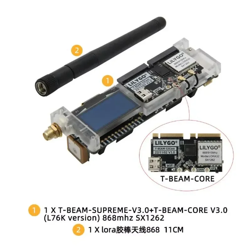 Фото для модуля LILYGO T-Beam ESP32-S3 SX1262 Meshtastic с GPS, платы беспроводной связи LoRa с дальним радиусом действия на частотах 433, 868, 915, 920 МГц №4