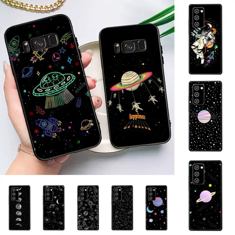 

Space Planet Stars Moon Phone Case for Samsung Note 5 7 8 9 10 20 pro plus lite ultra A21 12 72