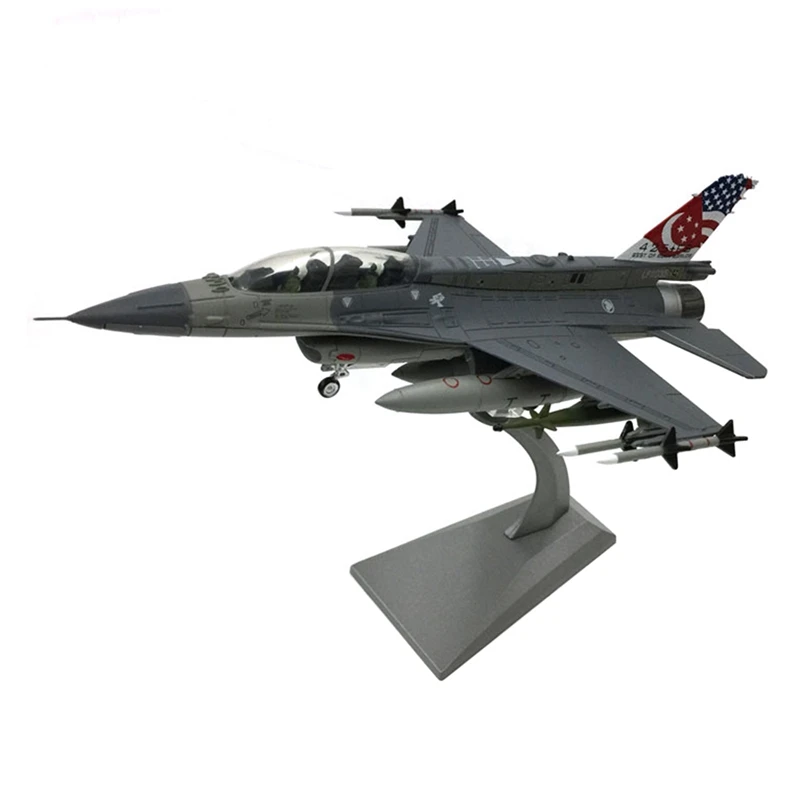 Масштаб 1:72 F-16D истребитель металлический литой самолет включает подставку из