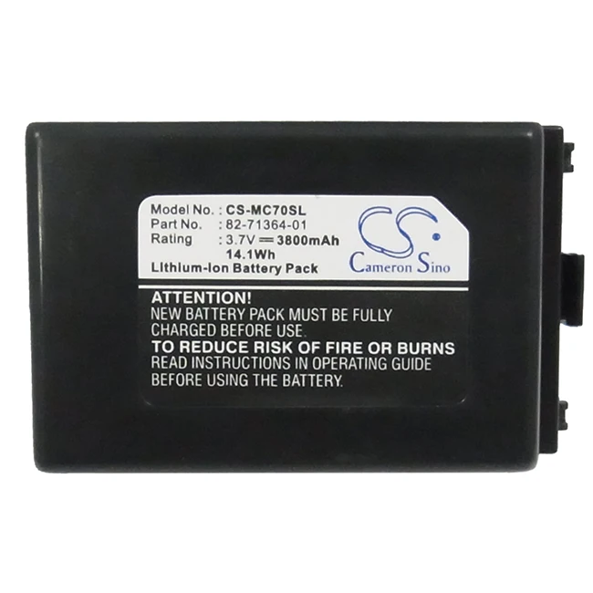 

Аккумулятор Cameron Sino 3800 мАч для Symbol MC7090 MC7004 MC75 MC7506 MC7598 FR66 FR60900 FR68 MC75A MC7094 MC7095 MC9097-K -S