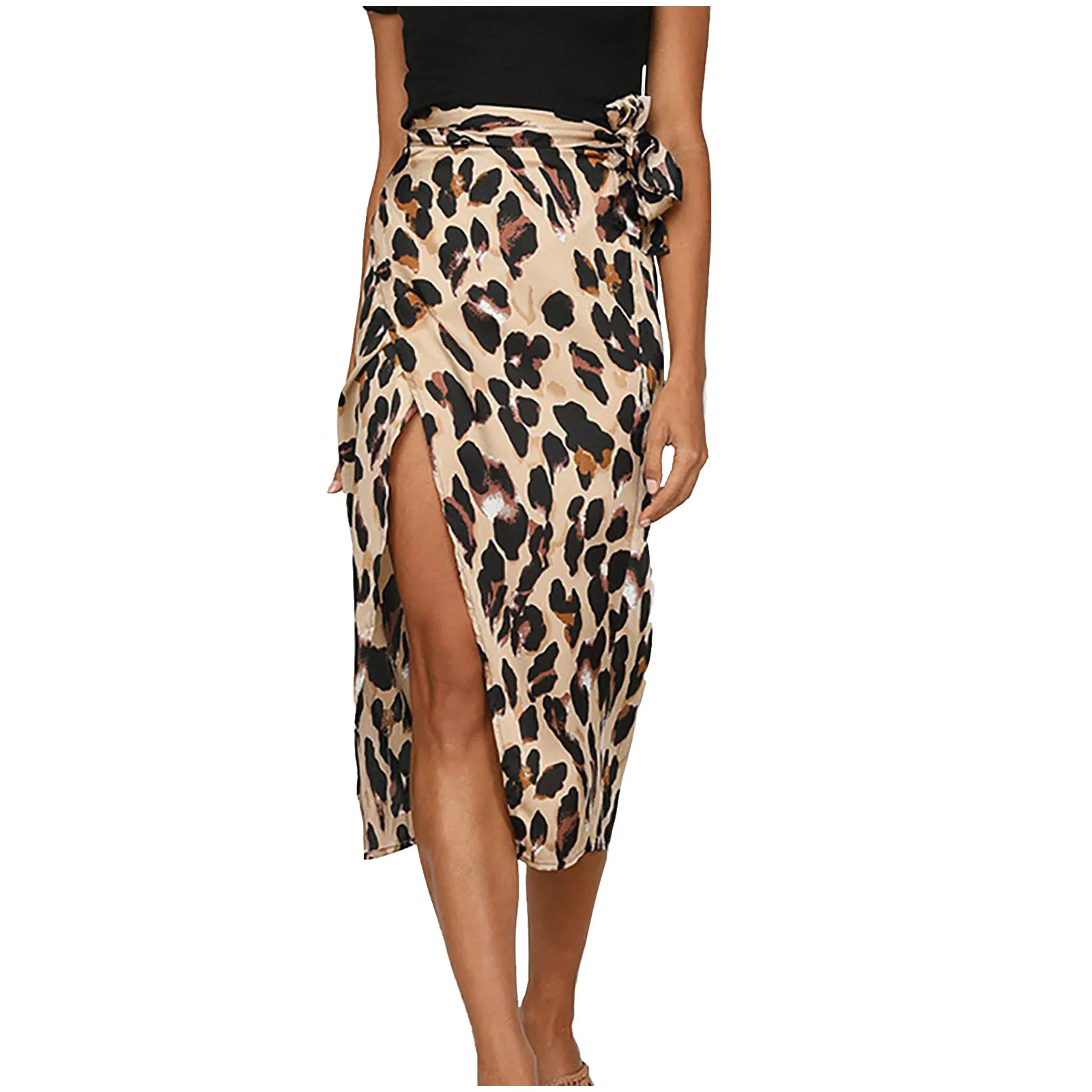 

Skirt Chiffon High Waist Working Lady