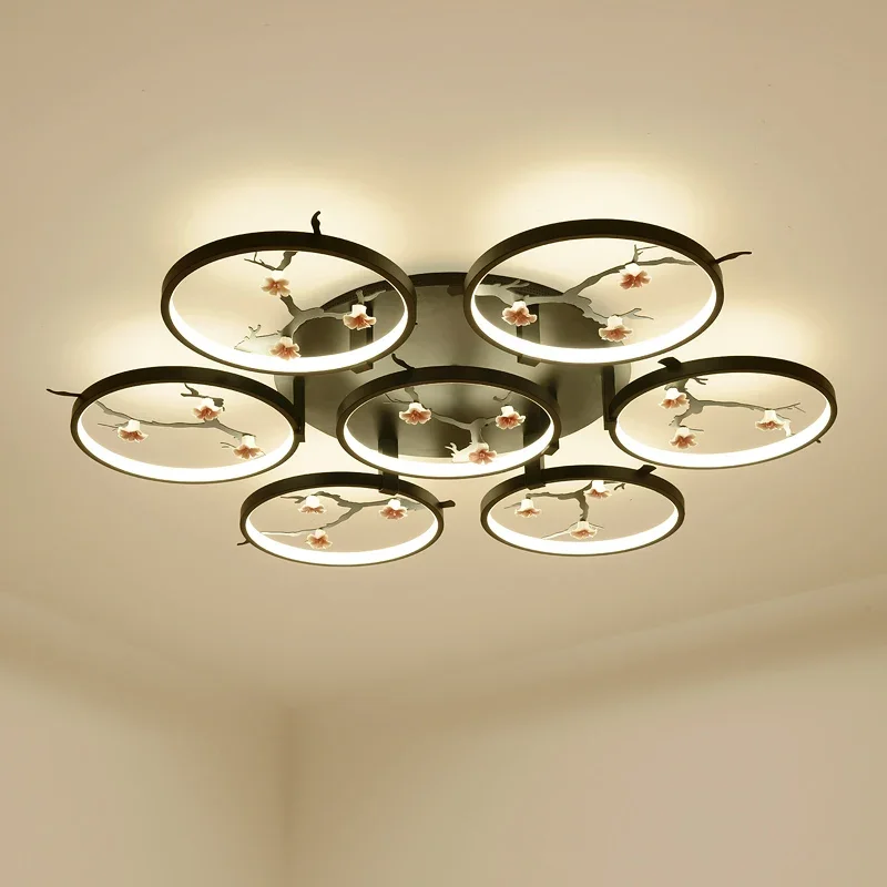 Новый китайский потолочный светильник для гостиной современный минималистичный