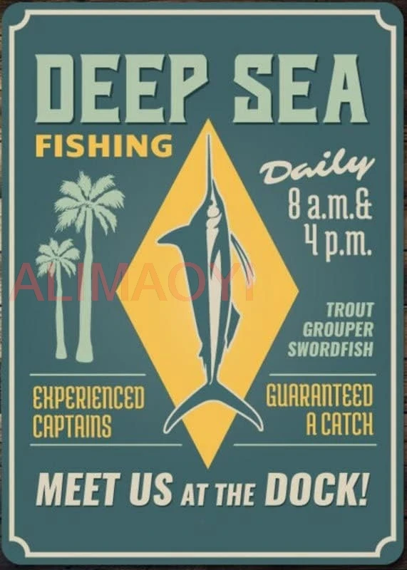 Знак Риба-меч Глубоководная рыбалка Подарок любителю рыбалки рыбака владельца