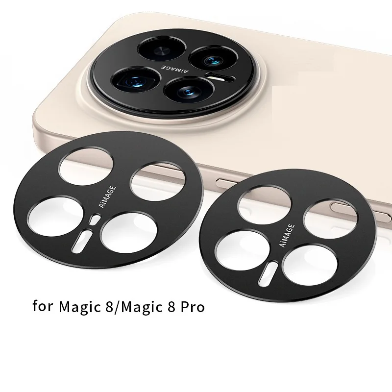 Фото Для Honor Magic 8 Pro, рамка для камеры, металлическая рамка с защитой от царапин, полая пленка, супертонкая защитная крышка для объектива, наклейка №1
