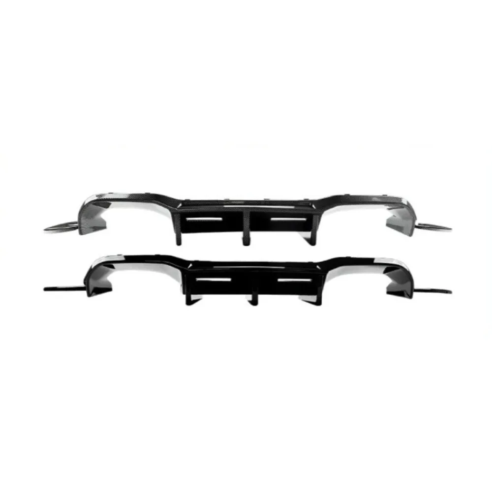Фото Для BMW M2 F87 2016-2021, задний спойлер, задний диффузор, боковые пороги, глянцевый черный карбоновый вид, аксессуары. №5