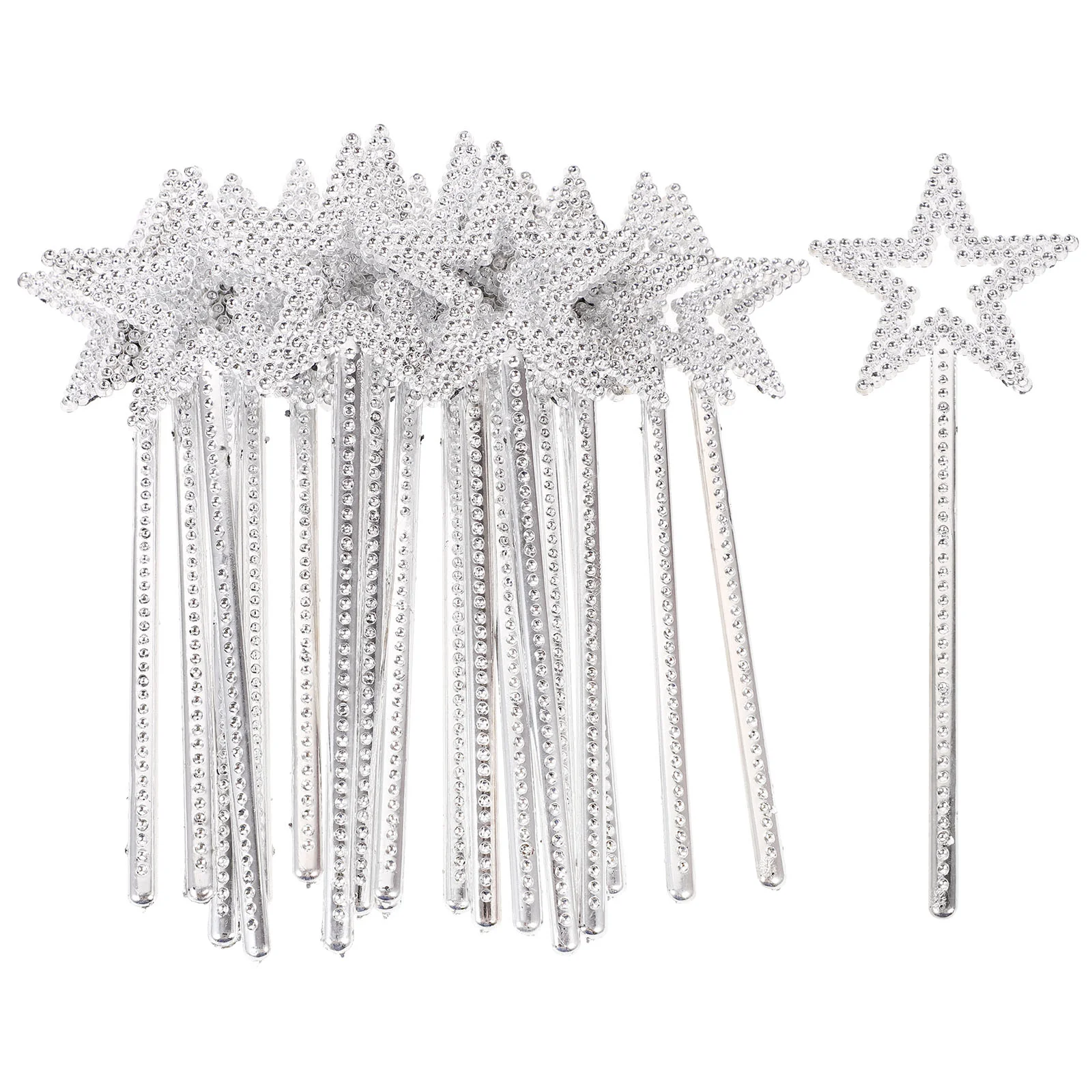 

24Pcs Fairy Angel Mini Sequin Kids Elf Costume Wands Shaped Wandsss Wands Wands Wands Good Witch Wands for Birthday Wedding