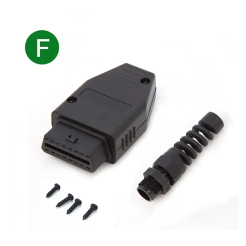 

12-типная розетка, автомобильный сварочный разъем OBD2, диагностический интерфейс, OBD-штекер OBD2, корпус OBDII, монтажный корпус