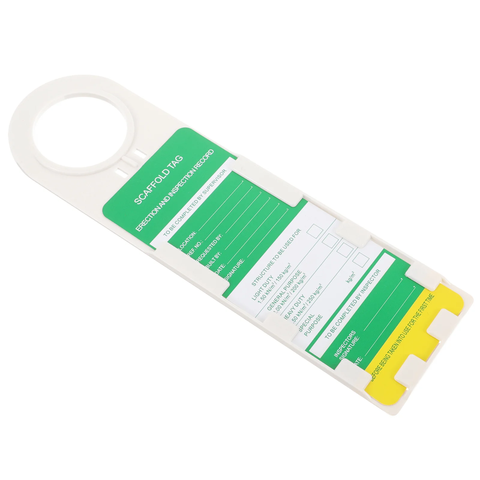 

Suite Scaffold Status Holder Tags Scaffolding Safety Inspection Hazard Prevention Record Kit Out Service