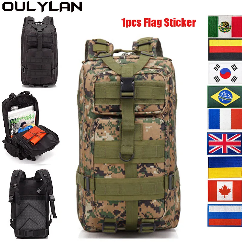 

Oulylan Men Army Military Tactical Backpack 1000D Nylon 30L 50L Softback Outdoor Waterproof Rucksack Hiking Camping Hunting Bags