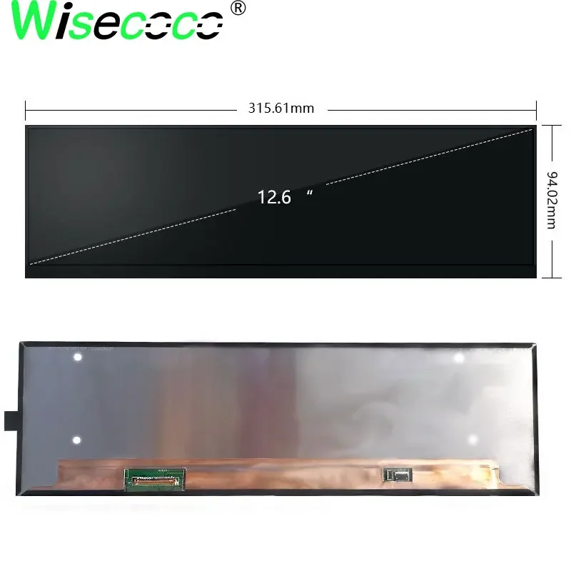 12 6 дюймовый тянущийся ЖК-Дисплей 1920x515 Raspberry Pi Aida64 Y60 Windows ПК вторичный дисплей