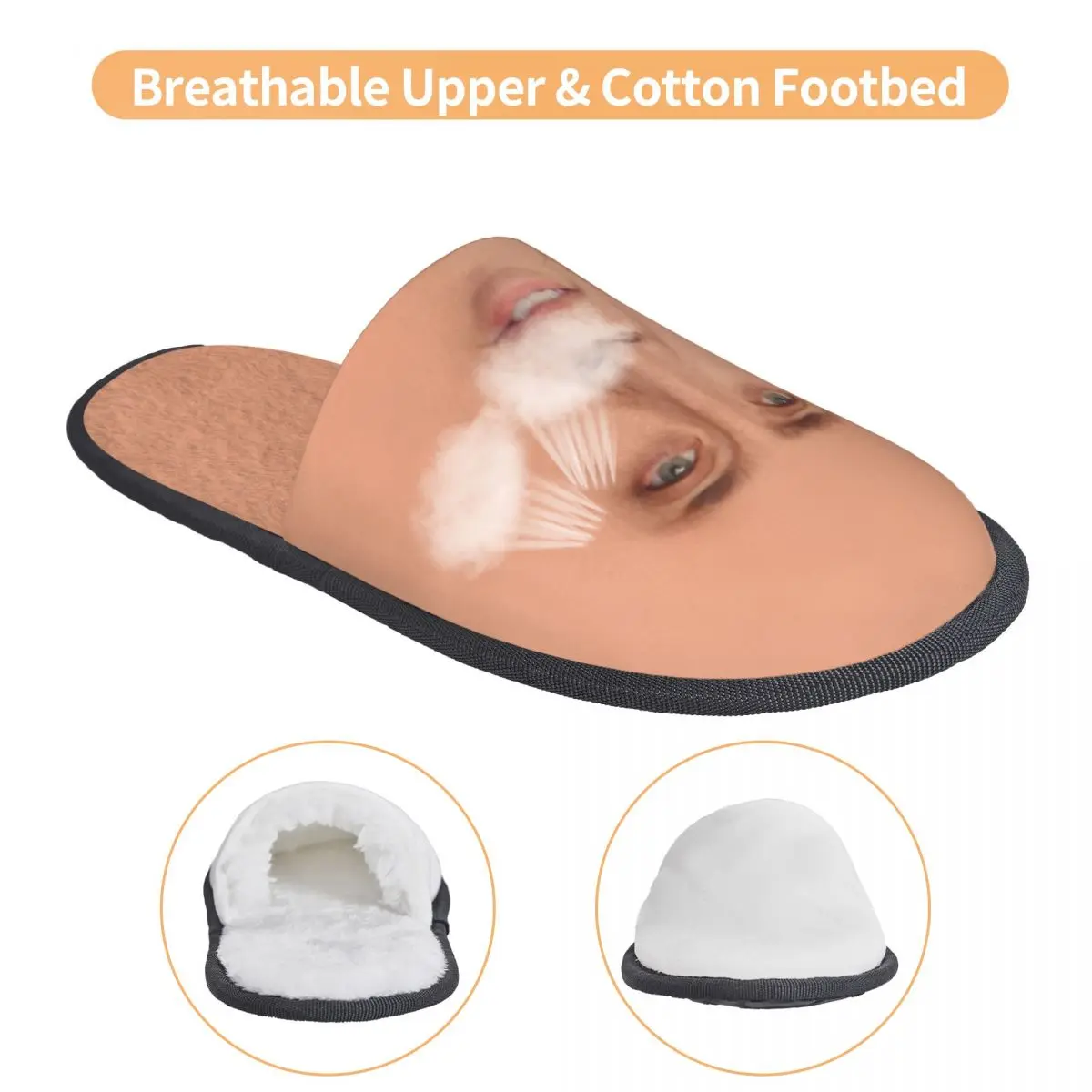 Пользовательские гостевые тапочки Николаса Кейджа Meme для ванной комнаты женские