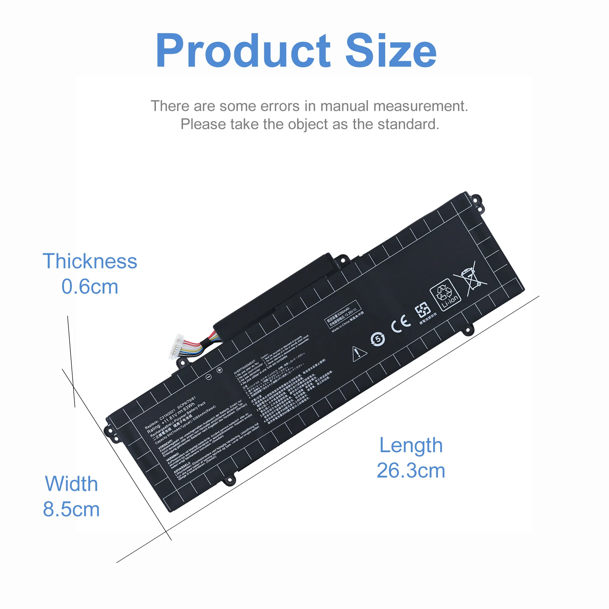 Аккумулятор для ноутбука LOLG C31N2021 для ASUS ZenBook 14X OLED Flip OLED UM5401QA UX5401EA UP5401EA UX5400EA UM5401 UX5401 UX5400 (art.: 3920db22cc679) - 3920db22cc679