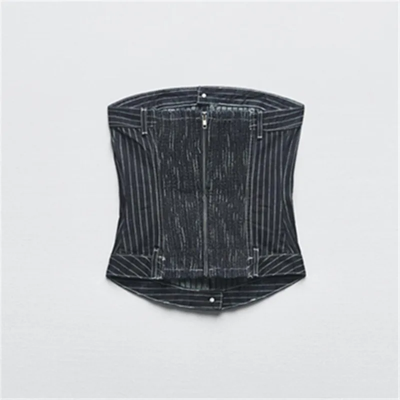 ВЕСНА Новинка женский Американский ретро Топ PB &amp ZA без рукавов с открытыми