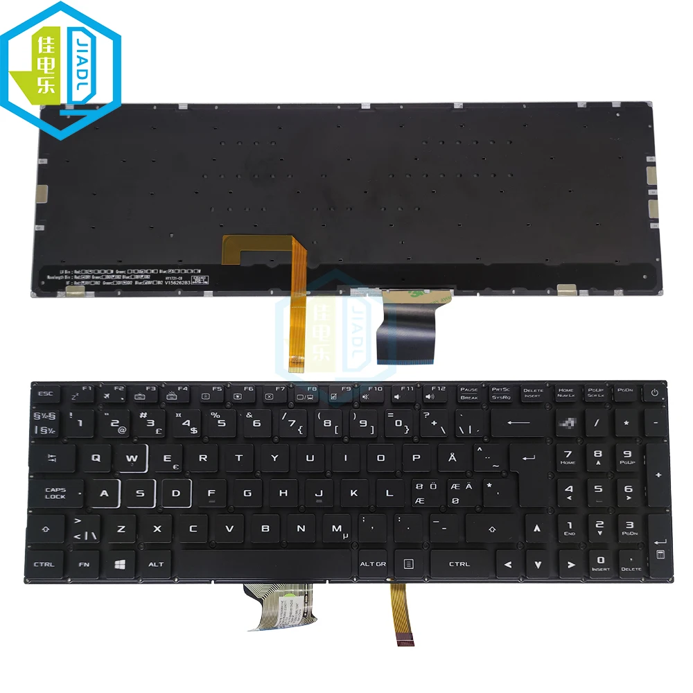 Croatian Norway Bulgarian Korean RGB Backlit Keyboard Backlight For Asus ROG GL702 VT GL702VI GL702ZC GL702VM-DB74 GL702VS-RS71