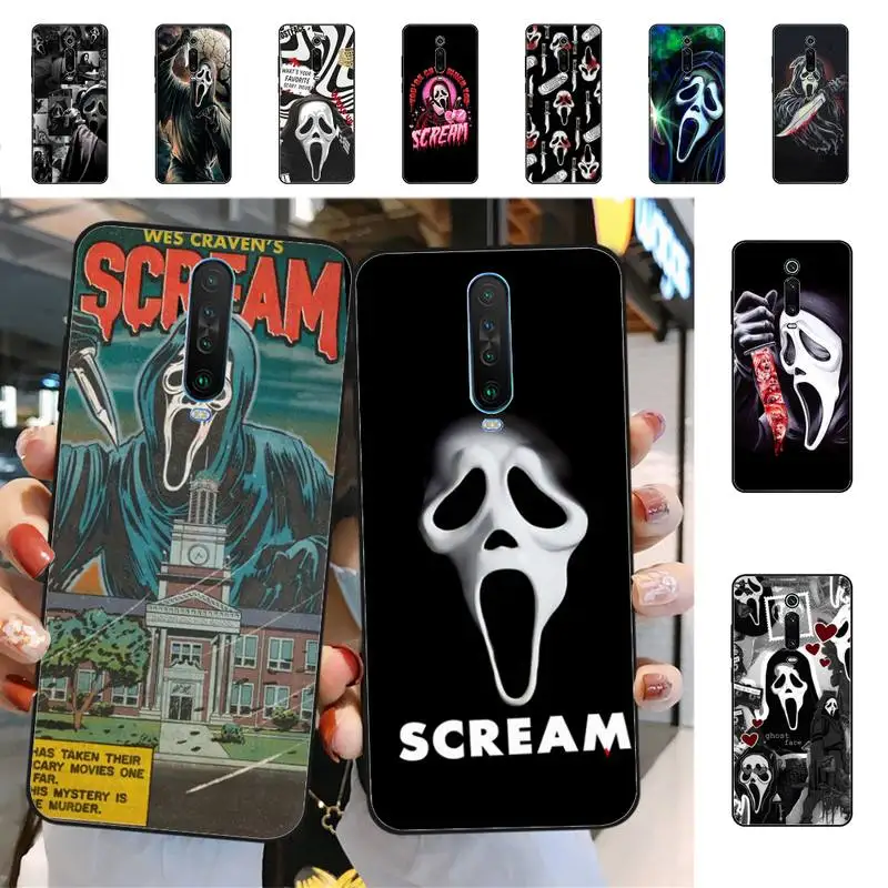 

Ghostface Scream Terror Horror Phone Case for Redmi 5 6 7 8 9 A 5plus K20 4X 6 cover
