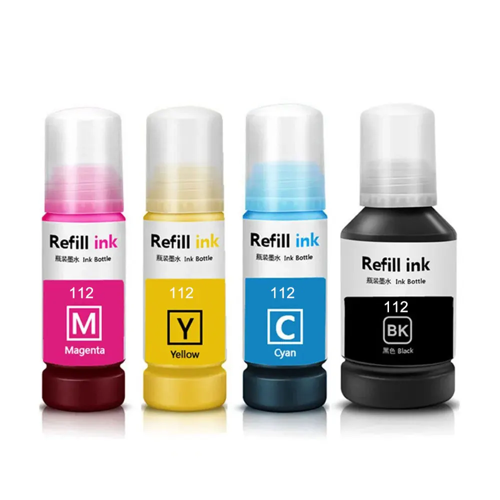 112 C13T06C T06C Премиум сменные пигментные чернила для принтера Epson Ecotank L6490 L6550 L6570 L6580
