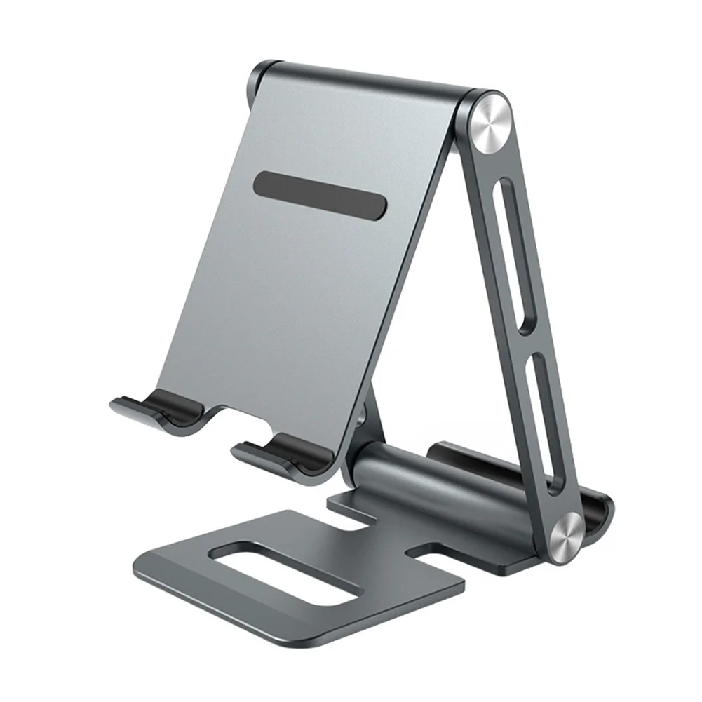 

Универсальная настольная подставка, усиленная планшетофон с двумя слотами, складная подставка из алюминиевого сплава для IPad 4-12,9 дюймов, ак...